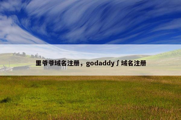 里爷爷域名注册，godaddy∫域名注册