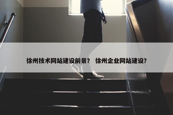 徐州技术网站建设前景？ 徐州企业网站建设？