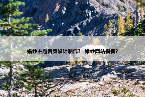 婚纱主题网页设计制作？ 婚纱网站模板？