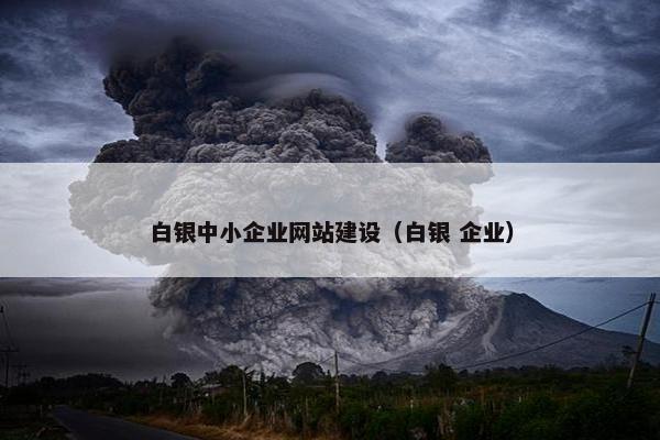 白银中小企业网站建设（白银 企业）