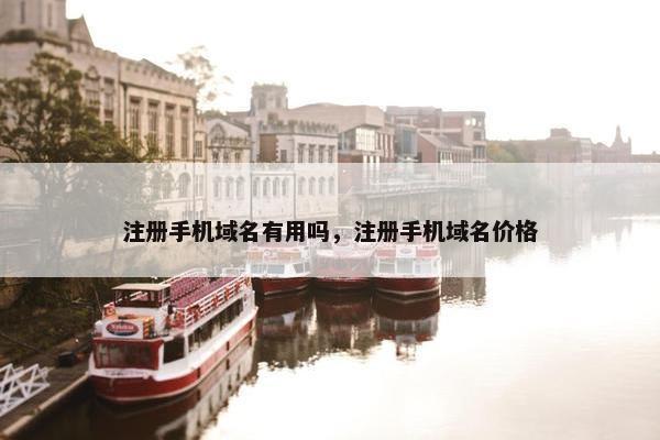 注册手机域名有用吗，注册手机域名价格