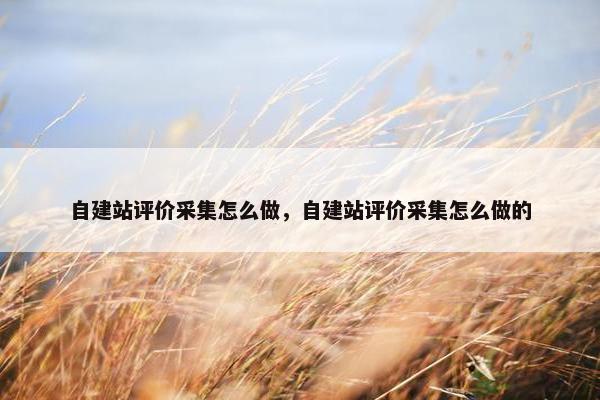 自建站评价采集怎么做，自建站评价采集怎么做的