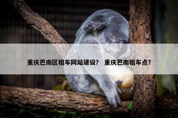 重庆巴南区租车网站建设？ 重庆巴南租车点？