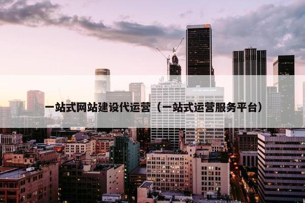 一站式网站建设代运营（一站式运营服务平台）