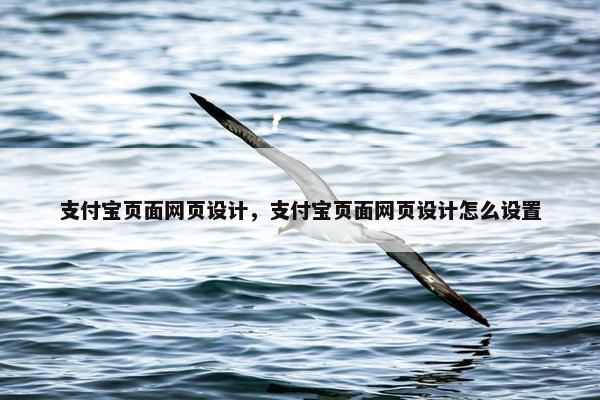 支付宝页面网页设计，支付宝页面网页设计怎么设置