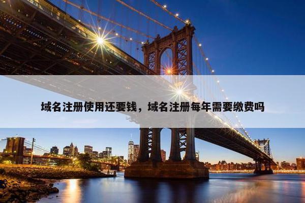 域名注册使用还要钱，域名注册每年需要缴费吗