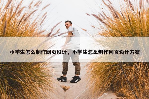 小学生怎么制作网页设计，小学生怎么制作网页设计方案