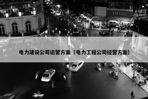 电力建设公司运营方案（电力工程公司经营方案）