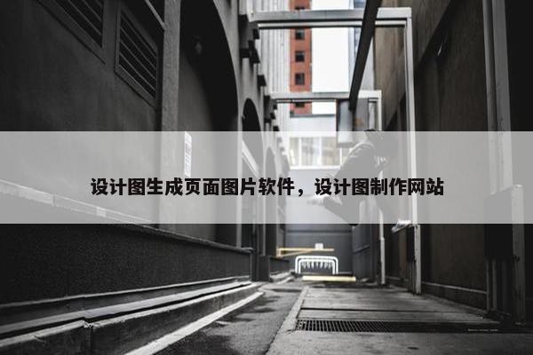 设计图生成页面图片软件，设计图制作网站