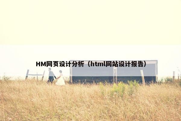HM网页设计分析（html网站设计报告）