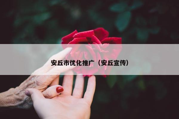 安丘市优化推广（安丘宣传）