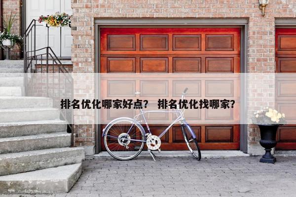 排名优化哪家好点？ 排名优化找哪家？
