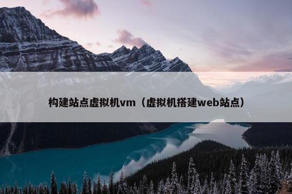 构建站点虚拟机vm（虚拟机搭建web站点）