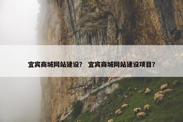 宜宾商城网站建设？ 宜宾商城网站建设项目？