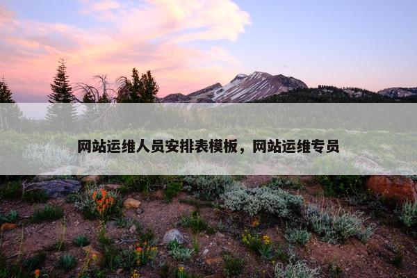 网站运维人员安排表模板，网站运维专员