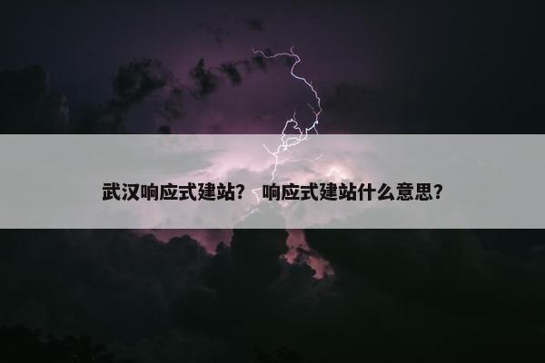 武汉响应式建站？ 响应式建站什么意思？