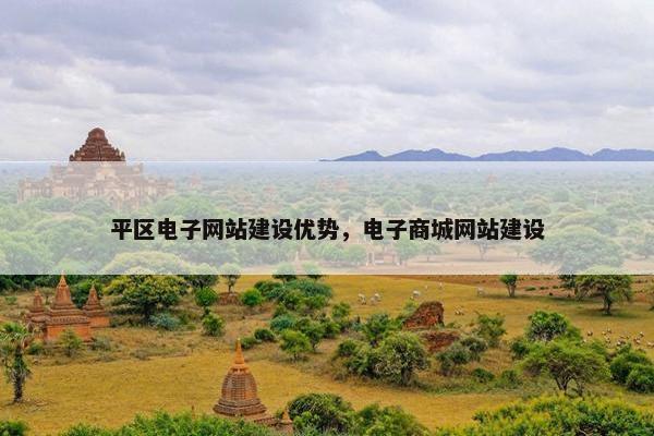 平区电子网站建设优势，电子商城网站建设