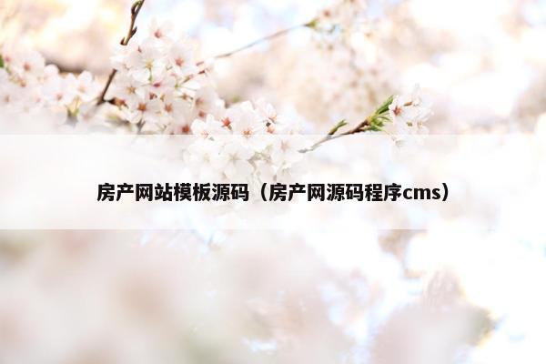 房产网站模板源码（房产网源码程序cms）