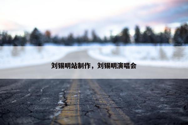 刘锡明站制作，刘锡明演唱会