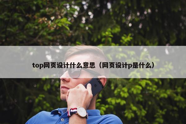 top网页设计什么意思（网页设计p是什么）