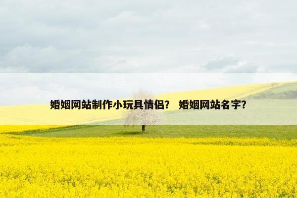 婚姻网站制作小玩具情侣？ 婚姻网站名字？
