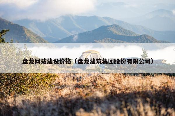 盘龙网站建设价格（盘龙建筑集团股份有限公司）
