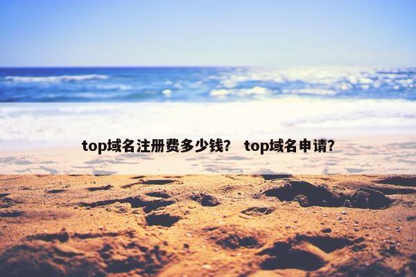 top域名注册费多少钱？ top域名申请？