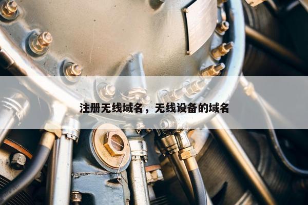 注册无线域名，无线设备的域名