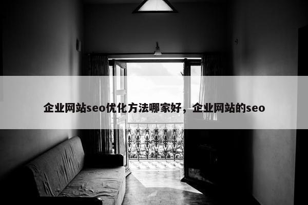 企业网站seo优化方法哪家好，企业网站的seo