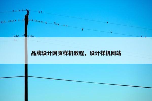 品牌设计网页样机教程，设计样机网站