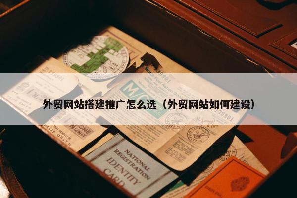 外贸网站搭建推广怎么选（外贸网站如何建设）