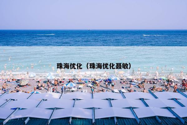 珠海优化（珠海优化聂敏）