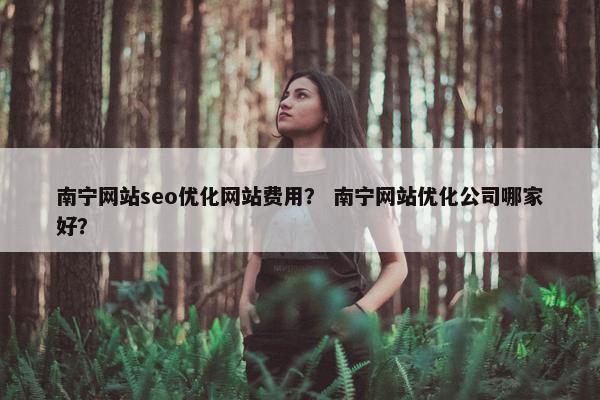 南宁网站seo优化网站费用？ 南宁网站优化公司哪家好？