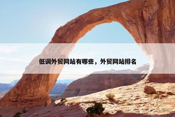 低调外贸网站有哪些，外贸网站排名