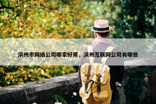 滨州市网络公司哪家好用，滨州互联网公司有哪些