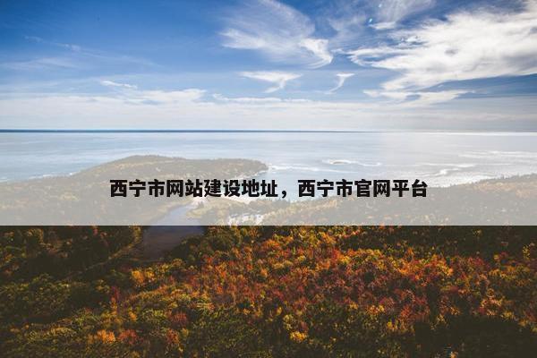 西宁市网站建设地址，西宁市官网平台