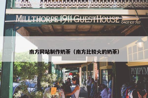 南方网站制作奶茶（南方比较火的奶茶）