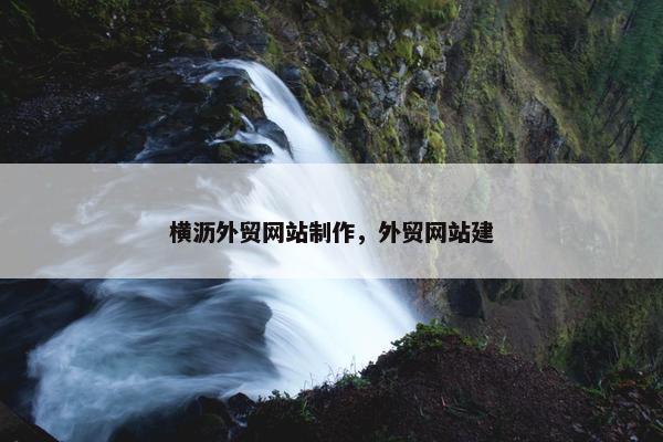 横沥外贸网站制作，外贸网站建