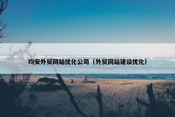 均安外贸网站优化公司（外贸网站建设优化）