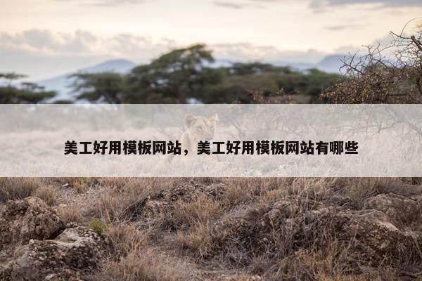 美工好用模板网站，美工好用模板网站有哪些
