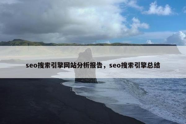 seo搜索引擎网站分析报告，seo搜索引擎总结