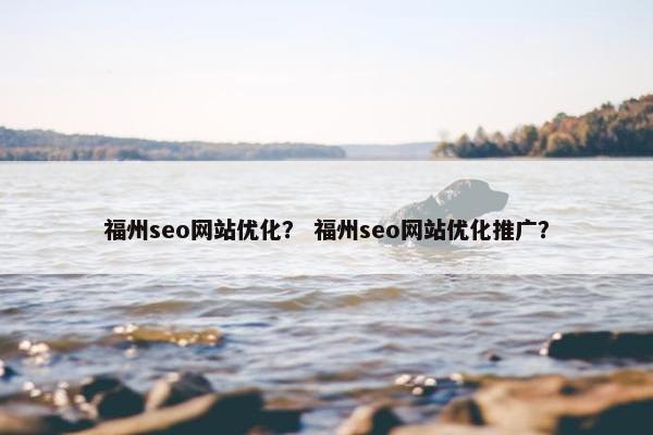 福州seo网站优化？ 福州seo网站优化推广？