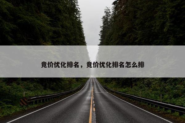 竞价优化排名，竞价优化排名怎么排