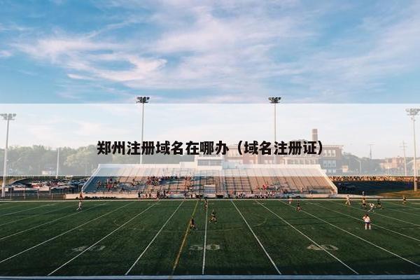 郑州注册域名在哪办（域名注册证）