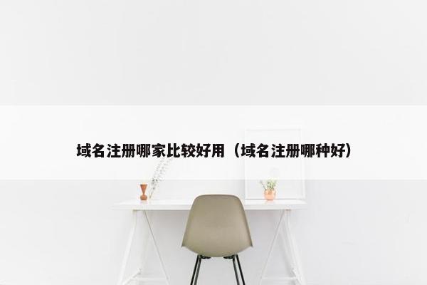 域名注册哪家比较好用（域名注册哪种好）
