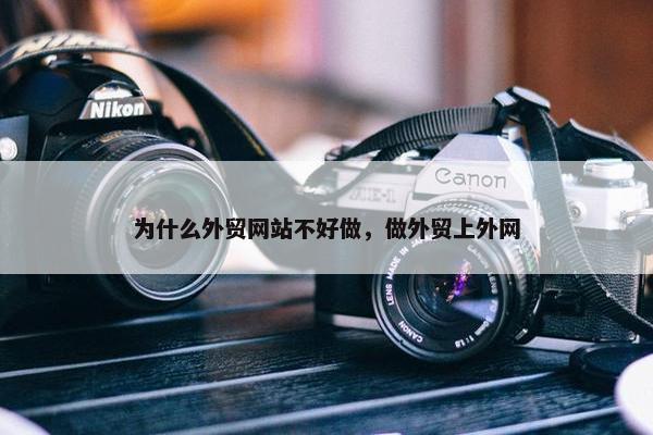 为什么外贸网站不好做，做外贸上外网