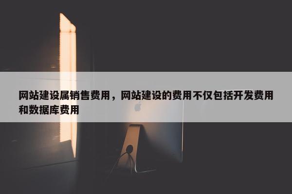 网站建设属销售费用，网站建设的费用不仅包括开发费用和数据库费用