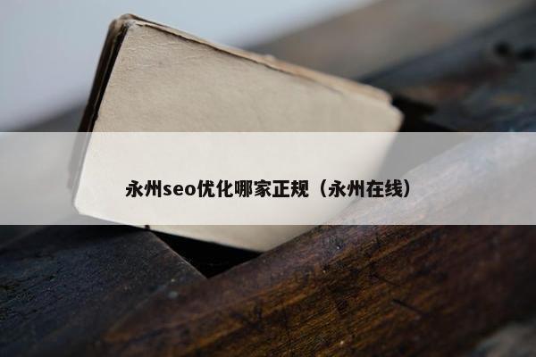 永州seo优化哪家正规（永州在线）