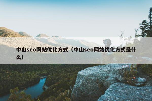 中山seo网站优化方式（中山seo网站优化方式是什么）
