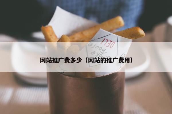 网站推广费多少（网站的推广费用）